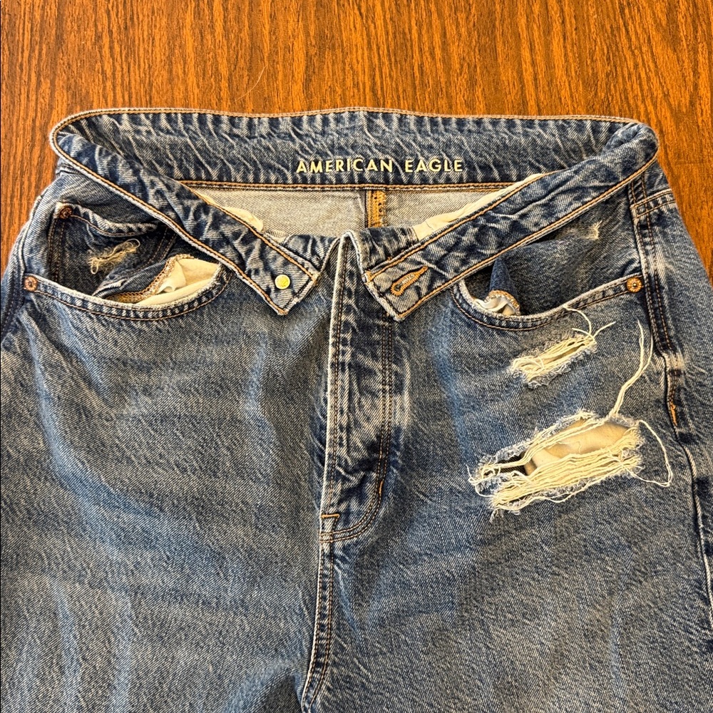 Blue Distressed Women Jeans - Picture 2 of 4